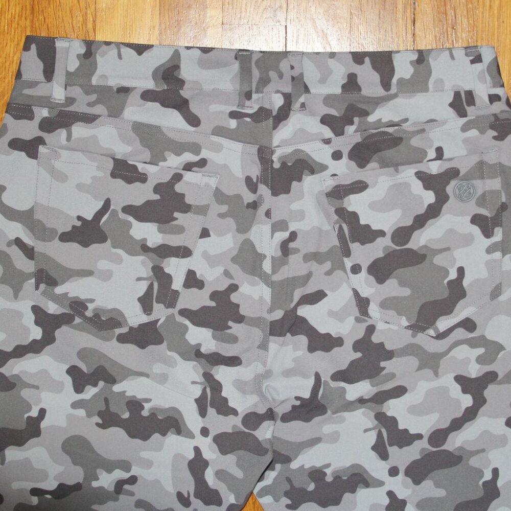 G/Fore 5 Pocket Golf Trouser Pants Mens 34x32 Grey Camo Stretch - Picture 7 of 8